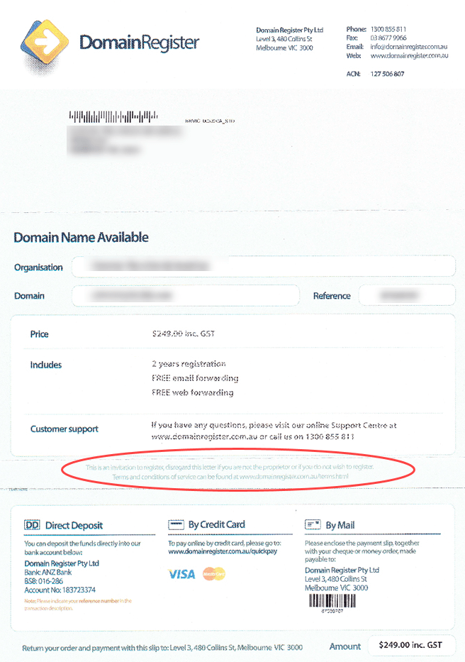 Don’t Get Caught by an Invitation To Register Domain – Fake Domain Renewal Letters Can Cost You Don’t Get Caught by an Invitation To Register Domain – Fake Domain Renewal Letters Can Cost You
